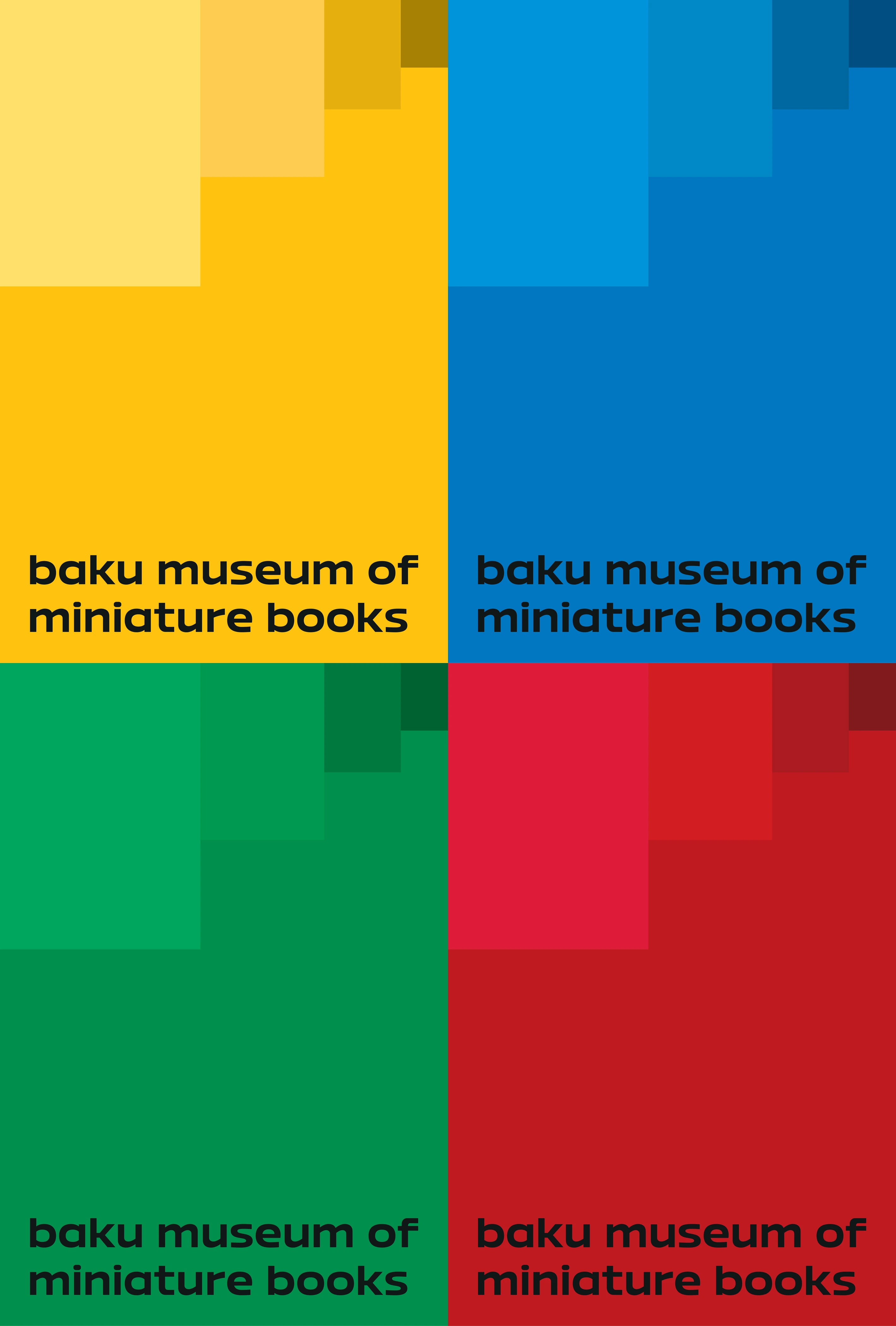 Baku Museum of Miniature Books branding visual 3