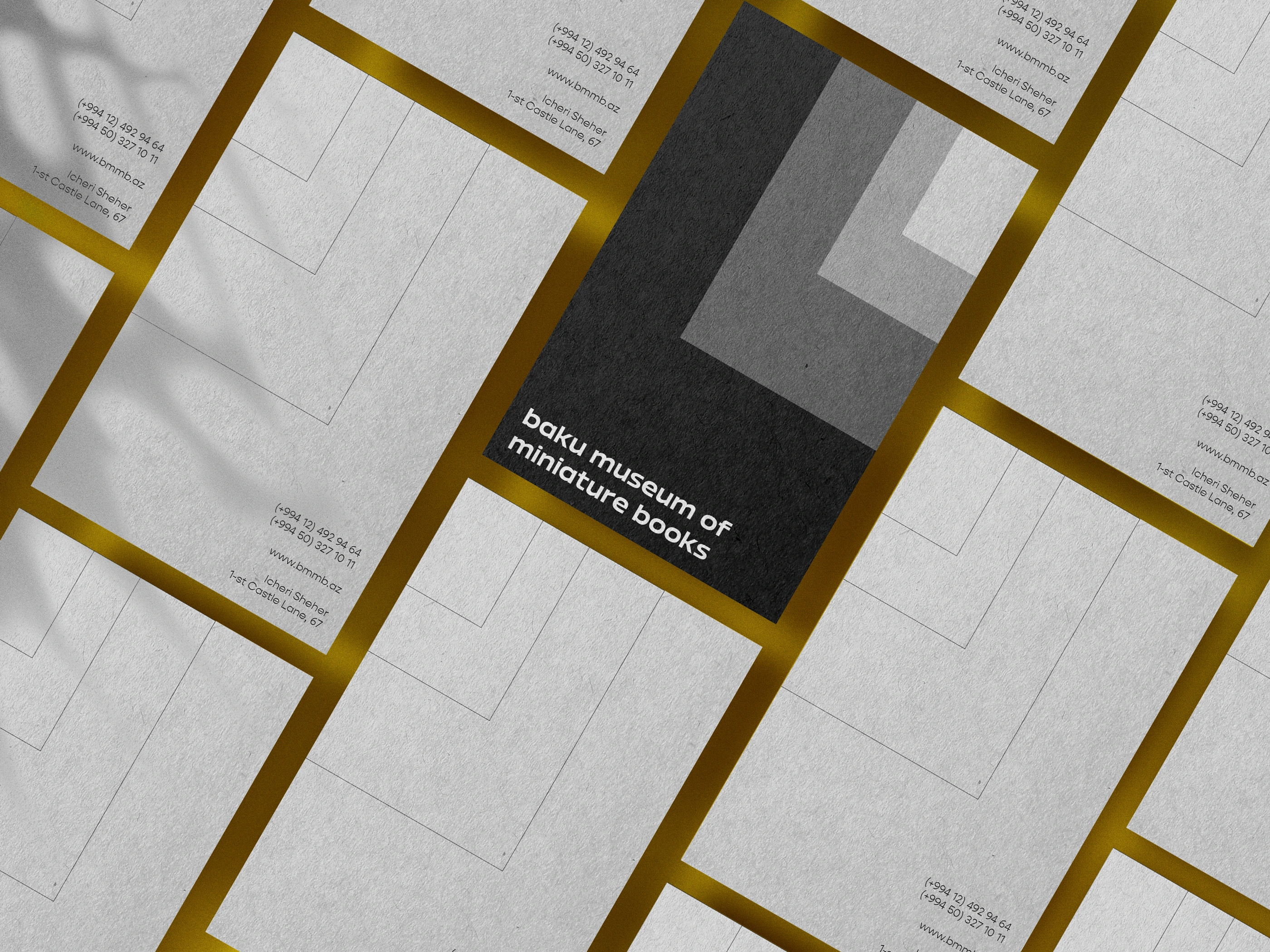 Baku Museum of Miniature Books branding visual 4
