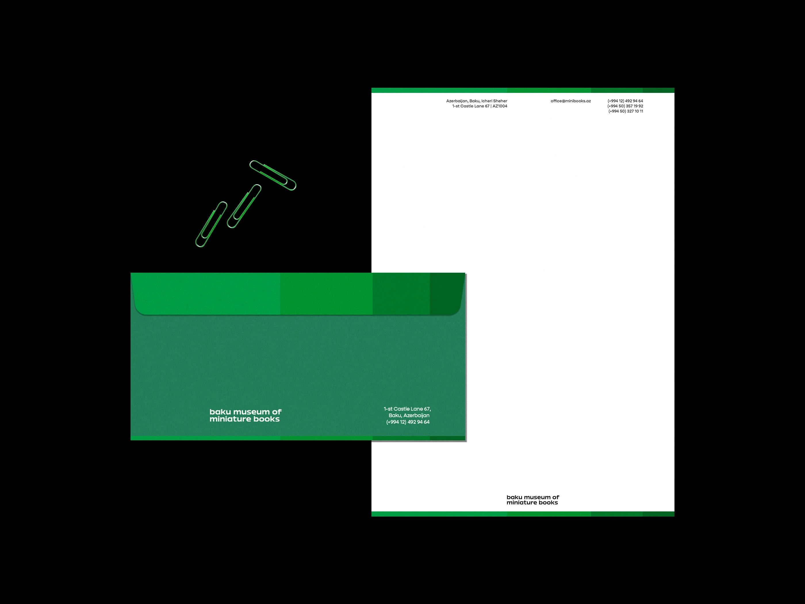 Baku Museum of Miniature Books branding visual 5