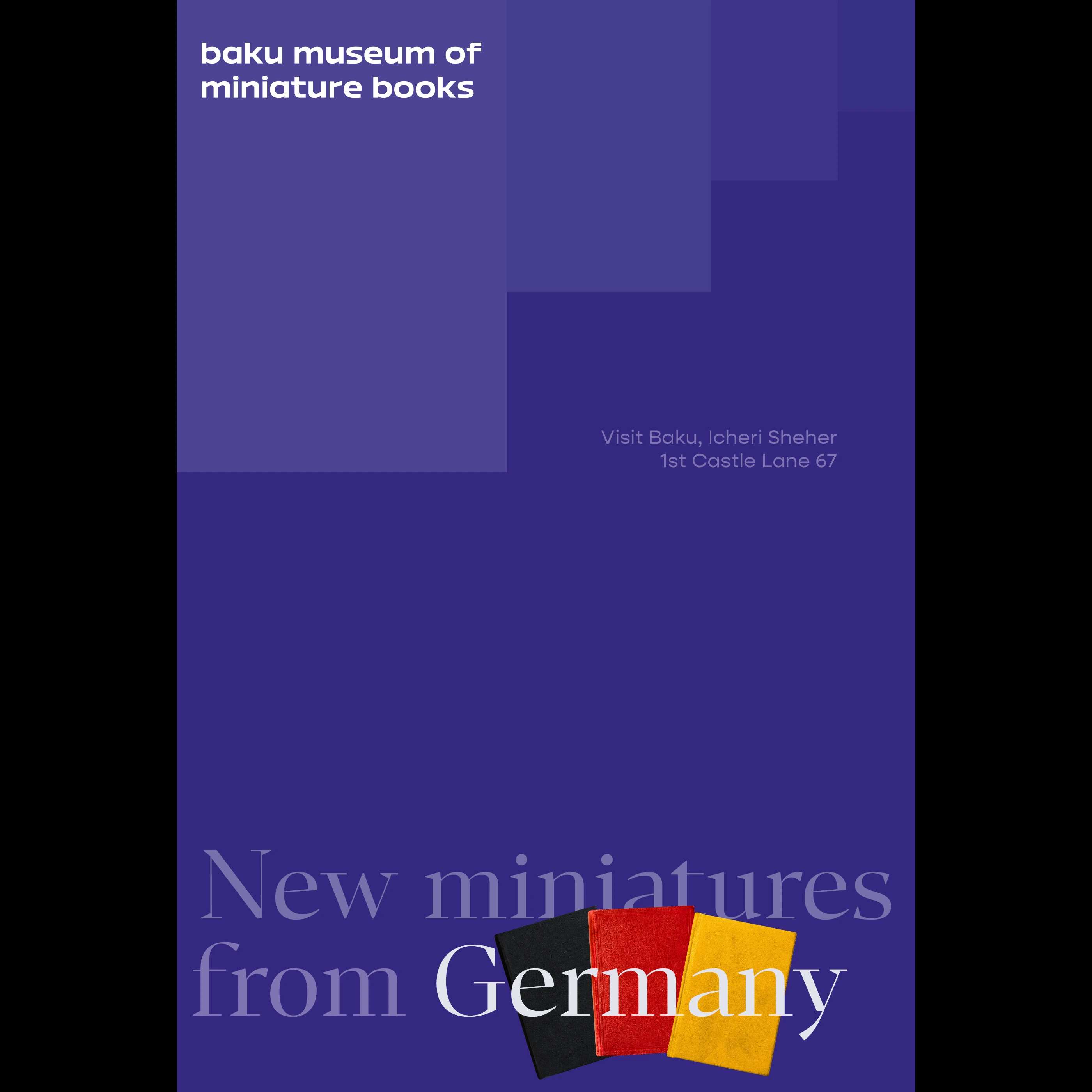 Baku Museum of Miniature Books branding visual 9